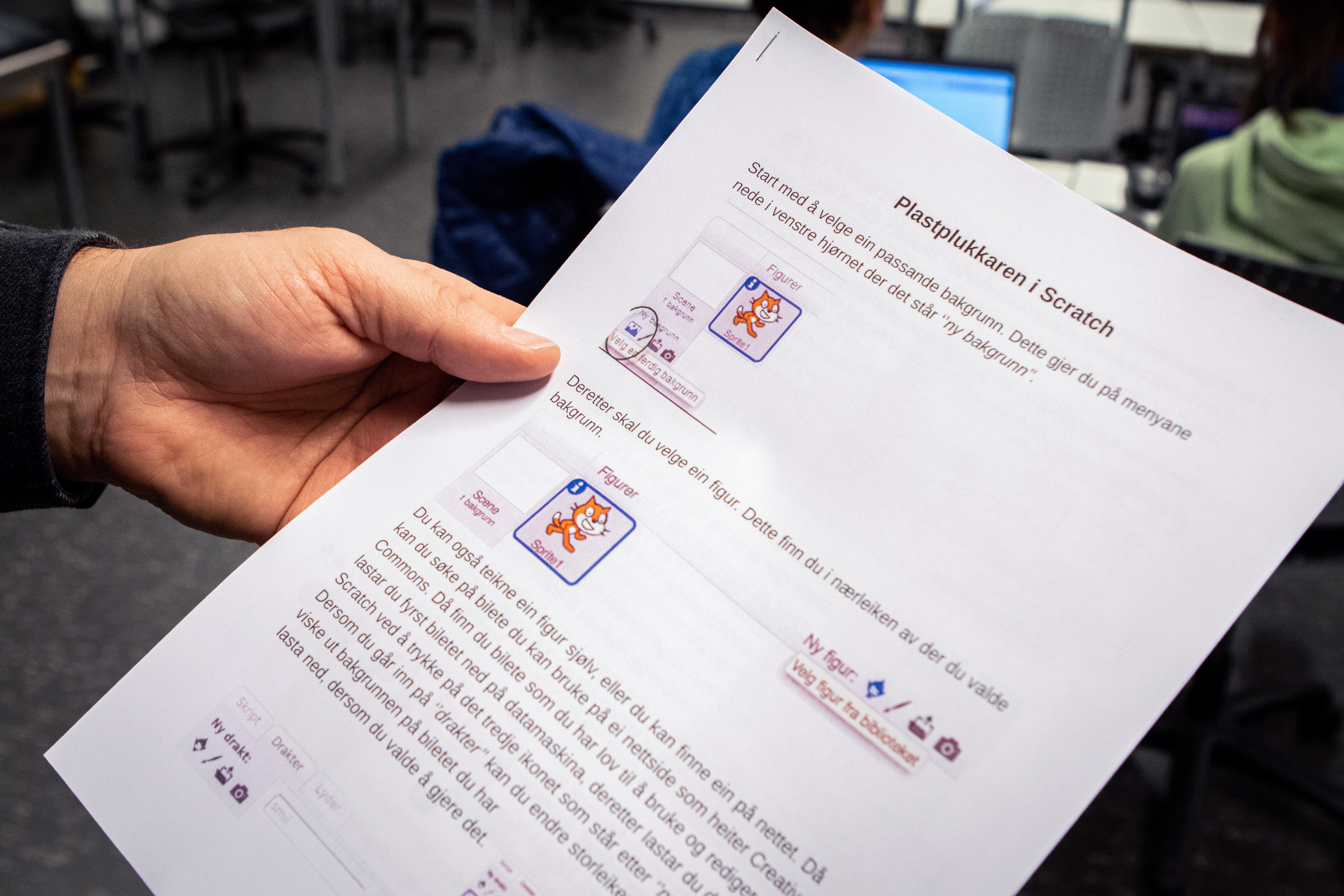 Programmering, hospitering p&aring; ungdomsskule