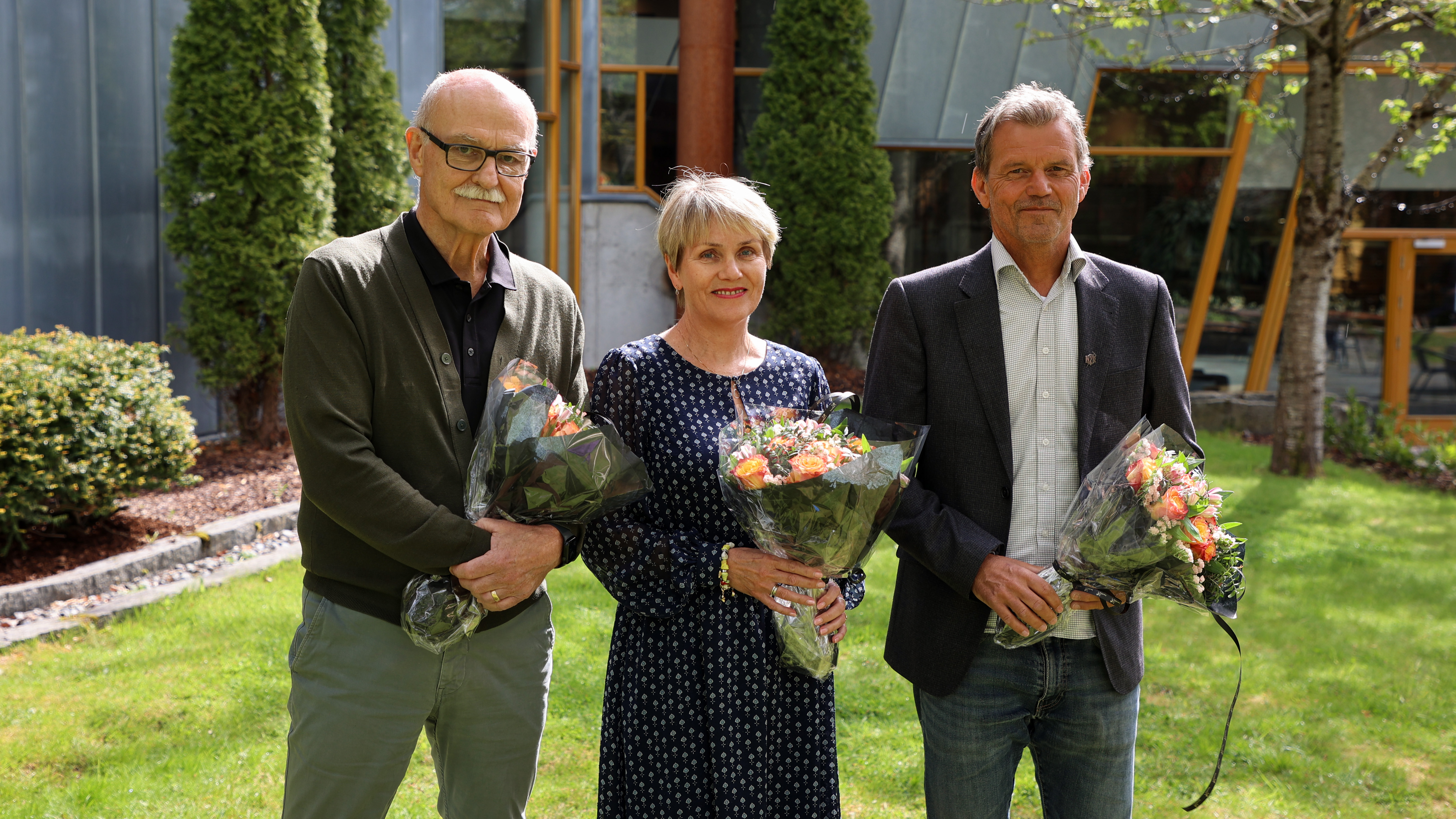 Roar Amdam, Siv M. Gamlem og Stig J. Helset.