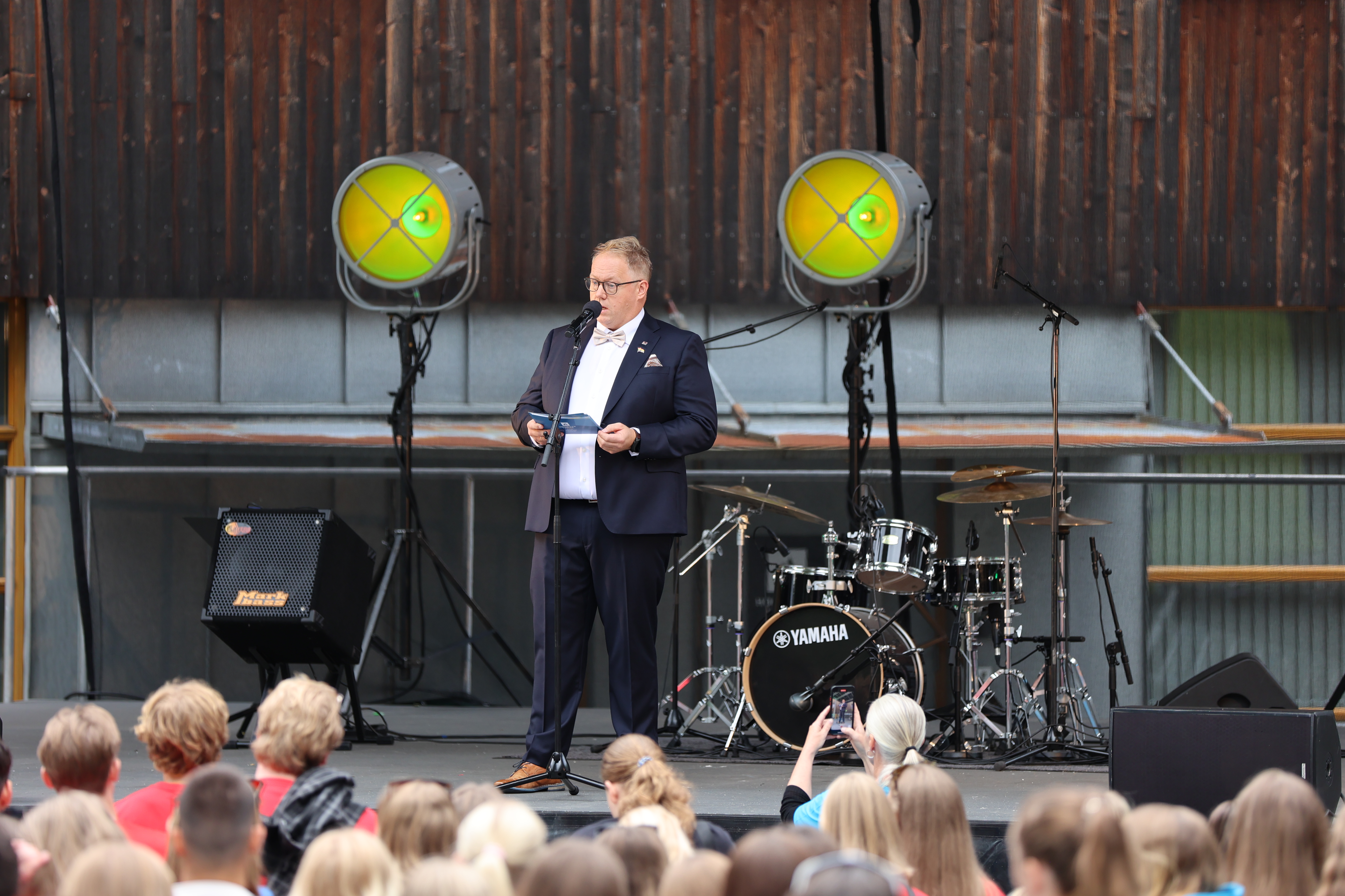 Rektor Odd Helge Mjellem Tonheim under studiestart 2025 ved H&oslash;gskulen i Volda