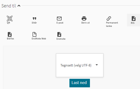Illustrasjon3 eksport frå Oria til EndNote