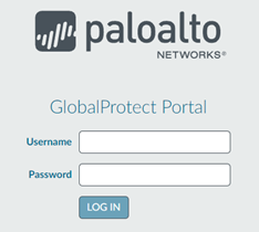 PaloAlto påloggingsvindu