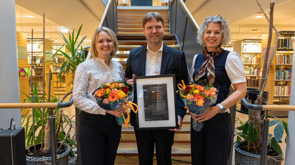 MANREPORT-forskarar f&aring;r FoU-prisen 2025.