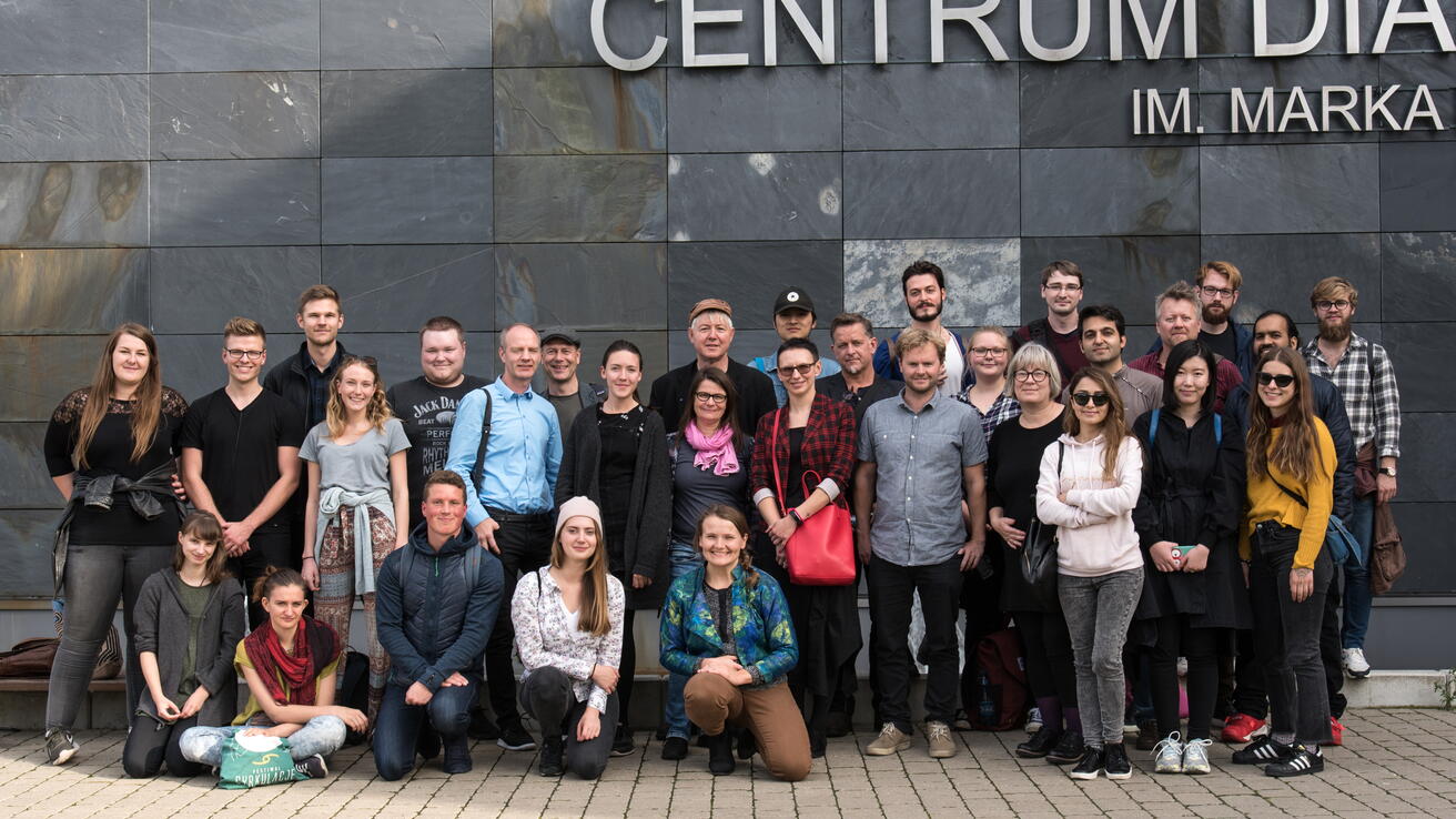 Alle samlet under workshop i Lodz