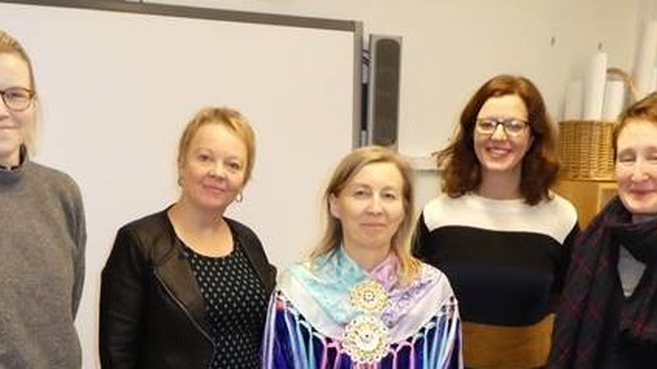 Deltakarar på studiereise til Sapmi