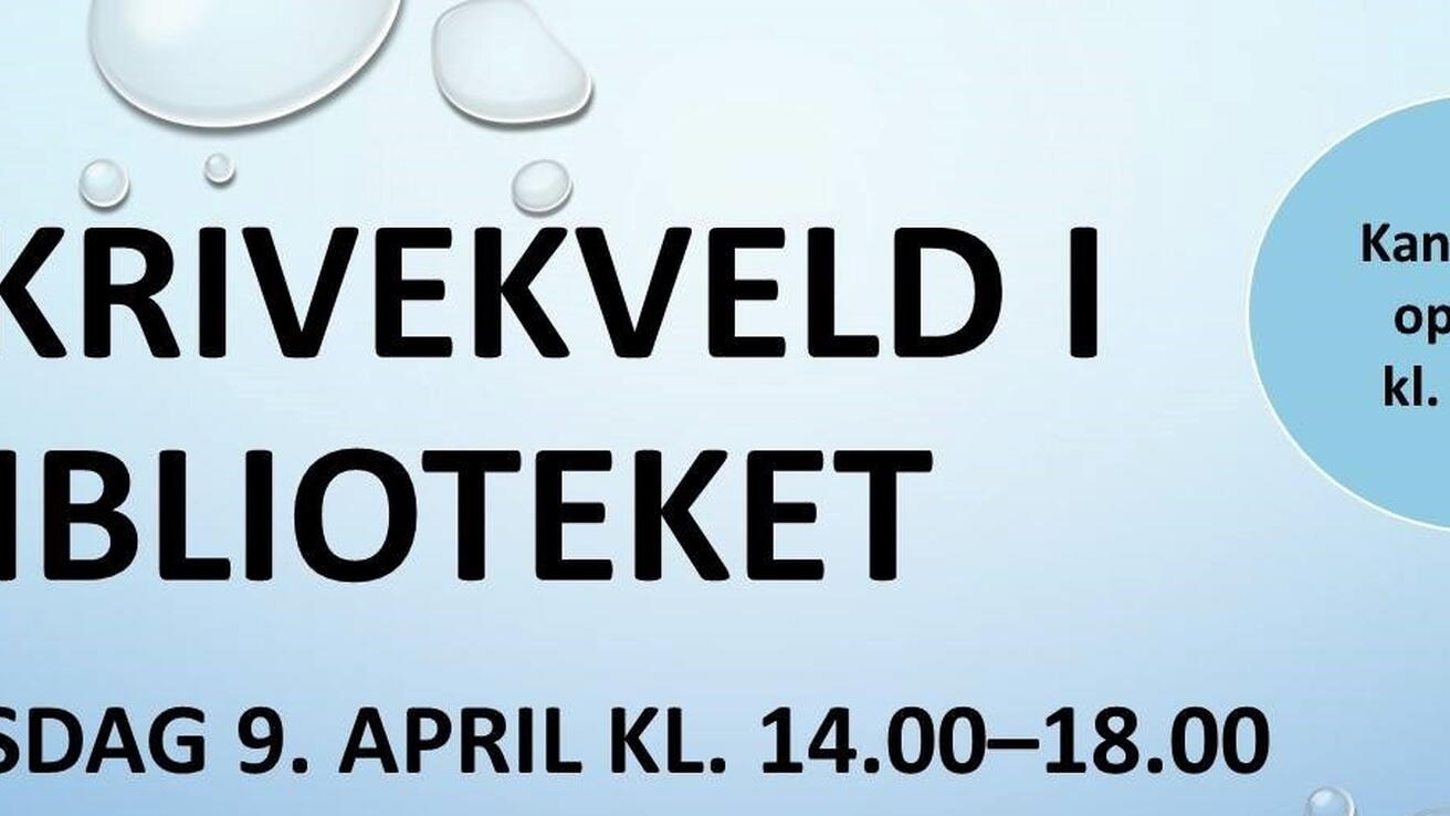 Illustrasjon Skrivekveld