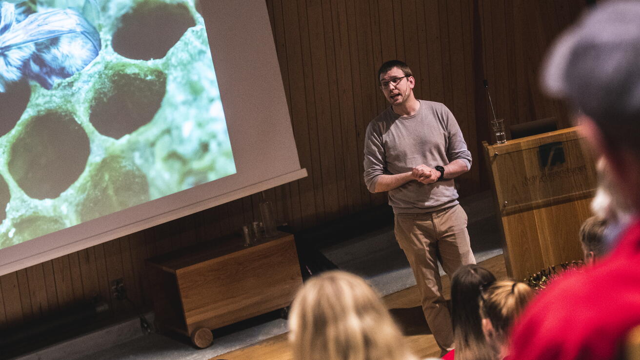 Eirik Søvik under Forskingsdagane