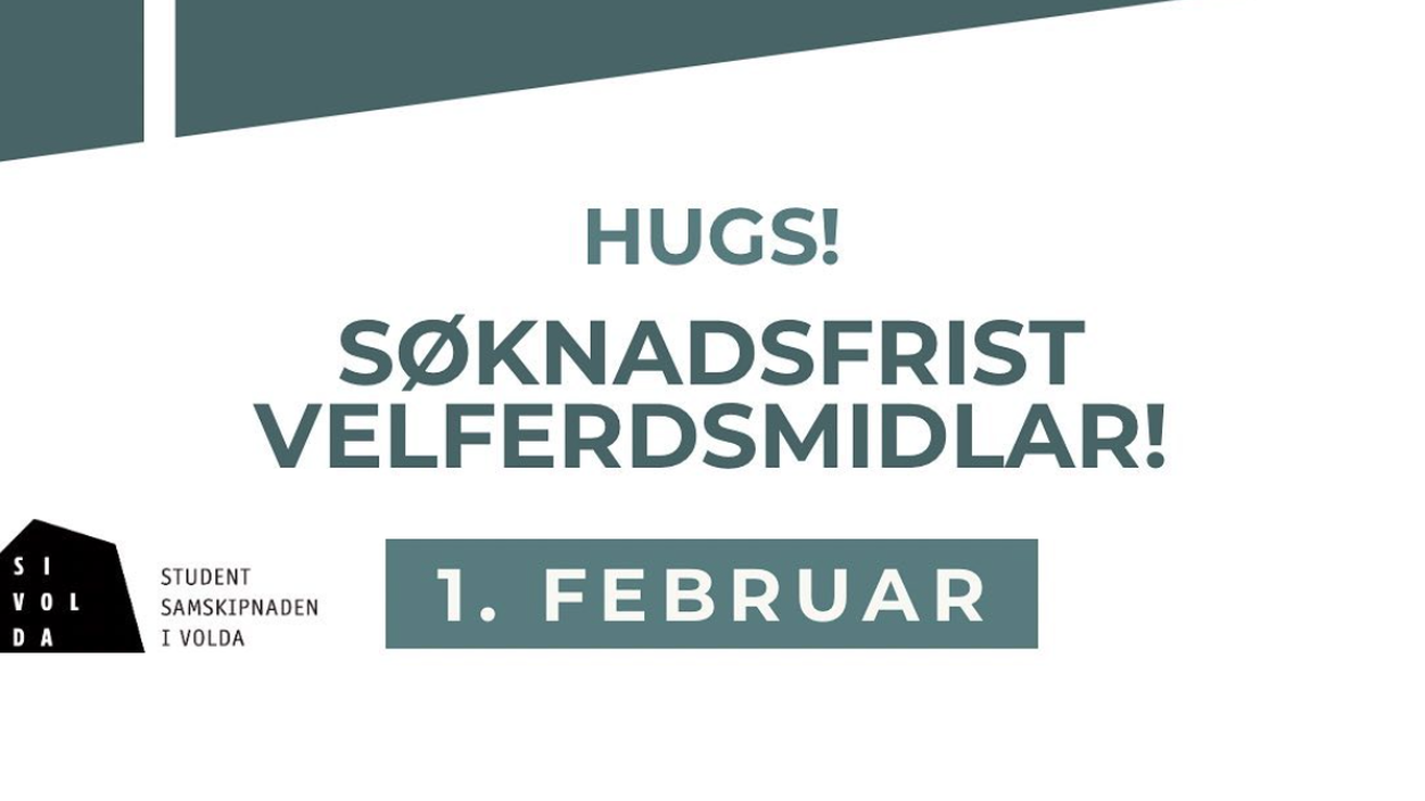 Husk å søke velferdsmidler