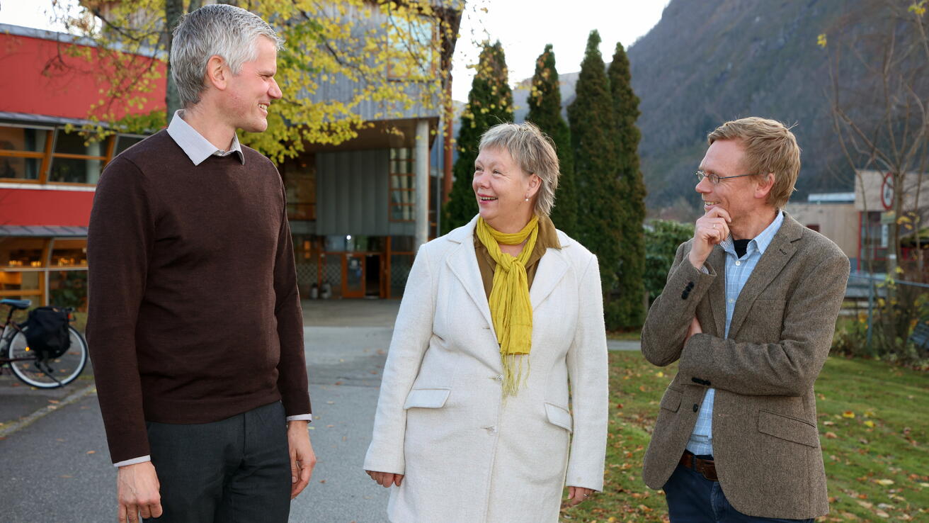 Mathias Nygaard, Marit Ulvund og Jonas Gamborg Lillebø.