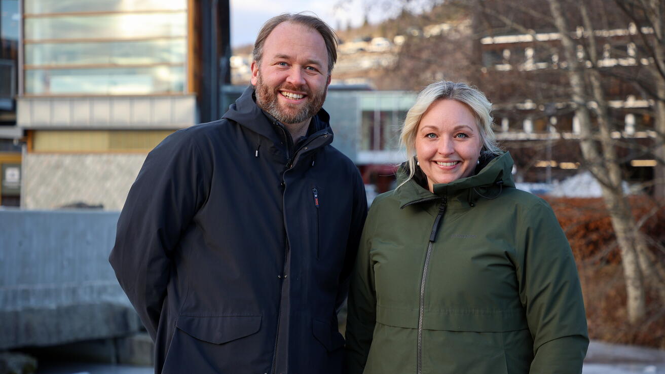 Bjarte Folkestad og Ingvild Sande Lillebø.