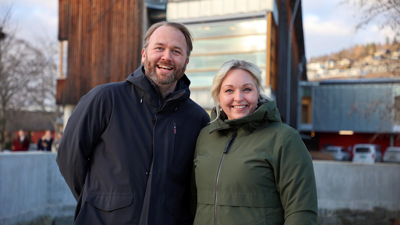 Bjarte Folkestad og Ingvild Sande Lillebø.