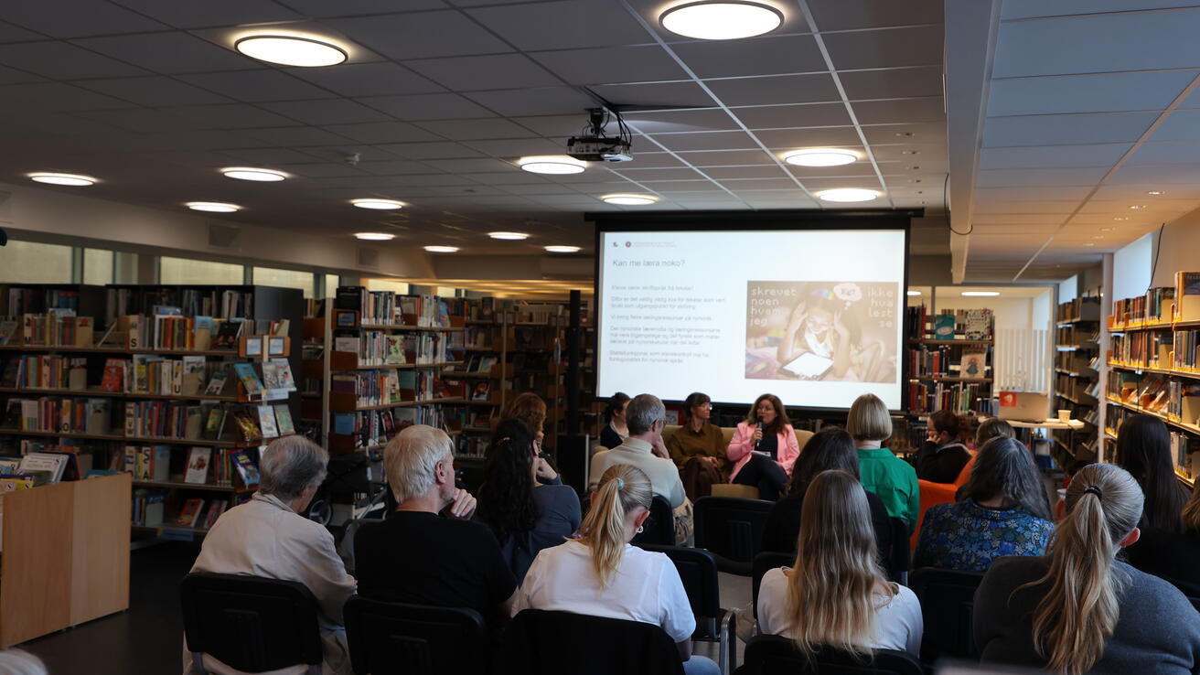 Volda folkebibliotek under Forskningsdagene 2026 ved Høgskulen i Volda.