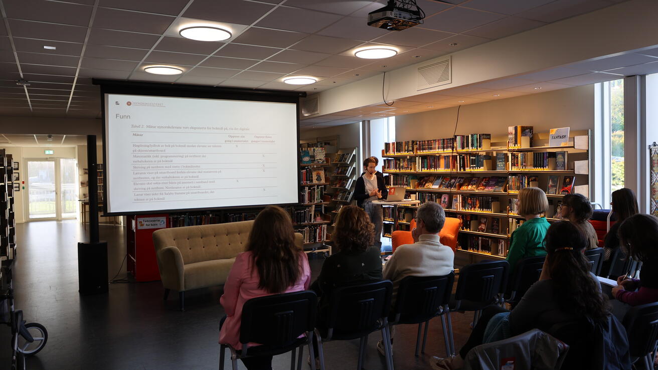 Volda folkebibliotek under Forskningsdagene 2026 ved H&oslash;gskulen i Volda.